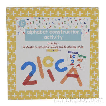 Alfabetconstructieactiviteit voor kinderen